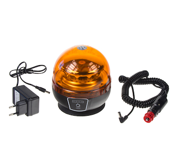 AKU LED maják, 12x3W oranžový, magnet, ECE R65 WLBAT180