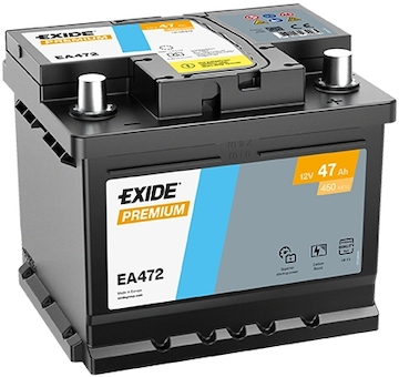 Autobaterie Exide PREMIUM 12V 47Ah 450A EA472