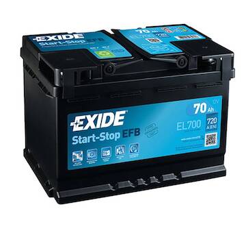 Autobaterie Exide Start_Stop EFB 12V 70Ah 720A EL-700