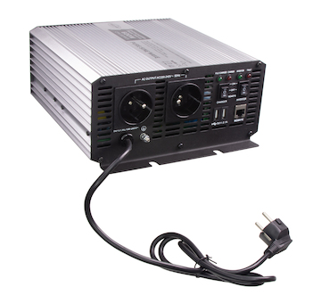 Autonabíječka 12V, 10A + měnič sinus 600W 12, 230V, UPS, 35PSWCH612