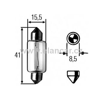 Autožárovka 24V C18W S8,5 SUF 13x42
