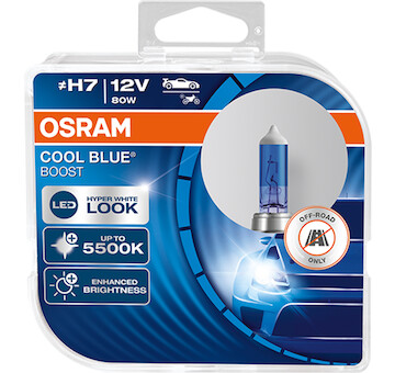 Autožárovka Osram Cool Blue Boost H7 12V 80W 5500K 62210CBB-HCB