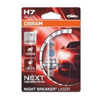 Autožárovka Osram Night Breaker Laser +150% 64210NL-01B H7 12V 55W, 1ks blist
