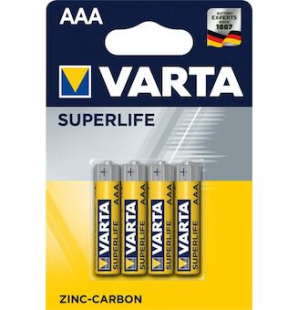 Baterie - Varta 2003 Superlife AAA R03 ( blistr 4ks ) tužková AAA