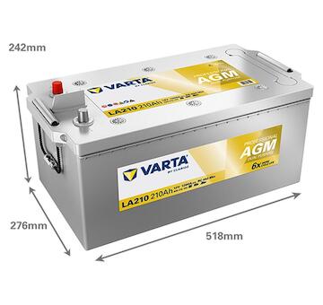 Baterie Varta Professional Dual Purpose AGM 12V 210Ah 1200A (LA210 / 840210120)