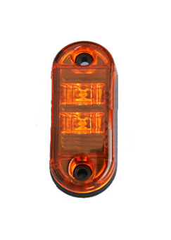Boční obrysové LED světlo 12-24V, oranžový ovál, homologace, STM KF662EORA