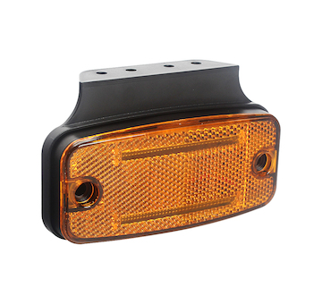 Boční obrysové světlo LED, oranžový obdélník, ECE R3,R91, KF665ORA