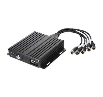 Černá skříňka pro záznam obrazu až 1080P ze 4 kamer, 1x slot SD, GPS, DVRB41C-10