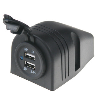 CL zásuvka ve vodotěsném panelu – 2x USB (12V / 24V)