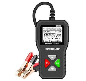 Digitální tester autobaterií BM550 – 6V / 12V / 24V, LCD displej