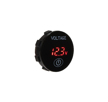 Digitální voltmetr 5-36V červený s ukazatelem stavu baterie, STM 34571R