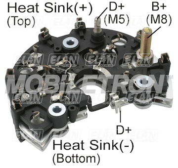 Diodový blok alternátoru Bosch 0123510031 / 1127319558