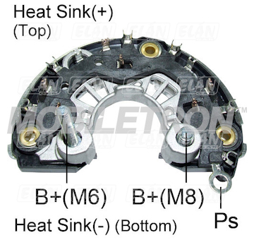 Diodový blok alternátoru Bosch 0124325133 / F00M123266