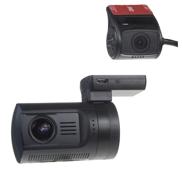 DUAL miniaturní FULL HD kamera, GPS + 1,5 LCD, HDR, dálkové ovl, ČESKÉ MENU, STM DVRB24DUAL