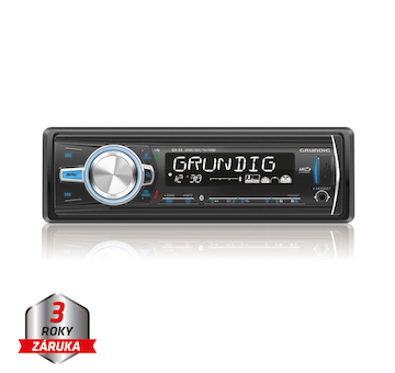 GRUNDIG autorádio bez mechaniky, Bluetooth, USB, SD, AUX, GX-33