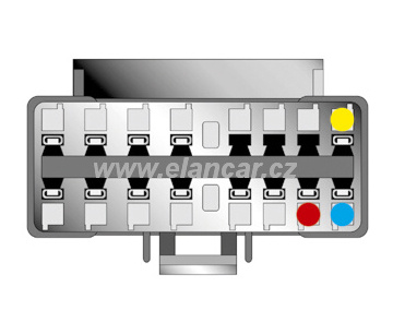 ISO adaptér pro autorádia Sony – 16-pin (rozměr 30x12 mm) / ISO redukce