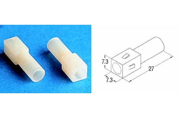 Izolovaný kryt konektoru 1x pin - samice