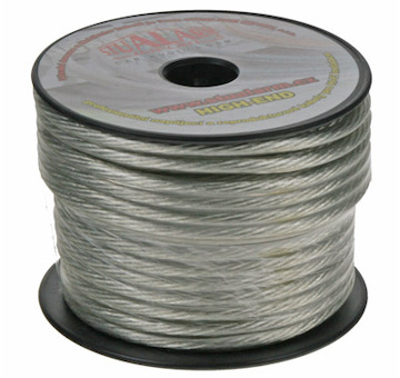 Kabel 6 mm, stříbrně transparentní, 25 m bal, STM 31162