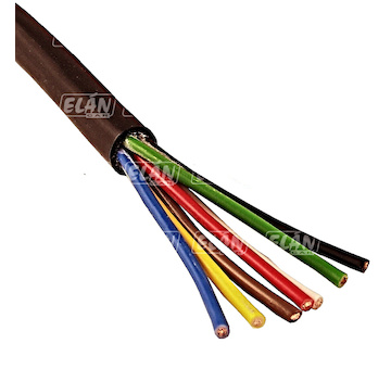 Kabel v metráži - CYA 7 x 0,75 mm černá