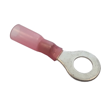 Kabelové oko 10 mm pro kabel 0,5-1,5 mm2 se smršťovací izolací   10 kusů