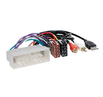 Konektor ISO Hyundai, Kia 2017- + USB - AUX konektor, 21543USB