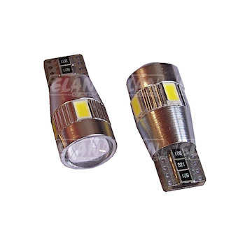 LED autožárovka - HL 316 CAN BUS, patice T10,bílé světlo, 9 LED / 3 SMD, blisrt 2 ks
