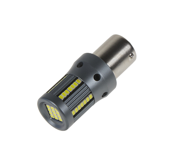 LED BA15s bílá, 12-24V, 66LED/2016SMD, STM 951013