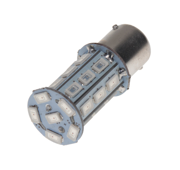 LED BA15s červená, 12V, 27LED/3SMD, STM 95103RED