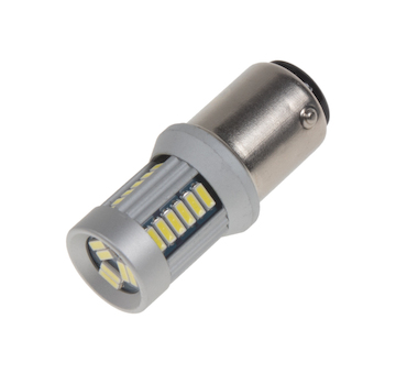 LED BAY15d (dvouvlákno) bílá, 12-24V, 30LED/4014SMD, STM 951401