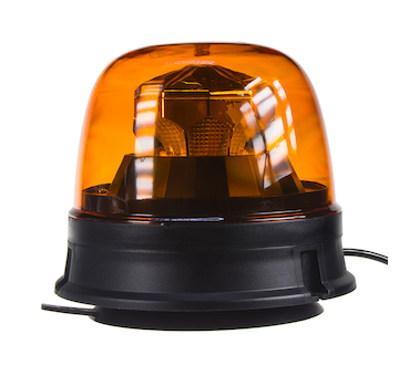 LED maják, 12-24V,  10x1,8W, oranžový, magnet, ECE R65 R10, STM WL73