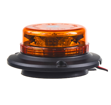 LED maják, 12-24V, 12x3W oranžový, magnet, ECE R65, STM WL140