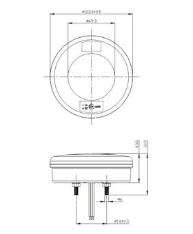 LED sdružená lampa zadní, 12 - 24V, ECE, TRL221LED