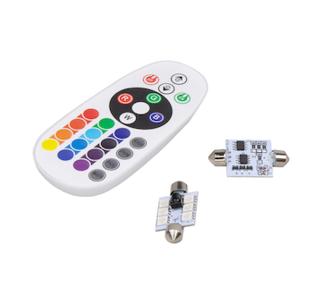 LED sufit (41mm) RGB, 12V, 6LED, 5050SMD, 95RGB-641