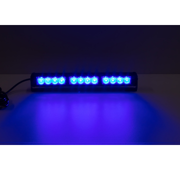 LED světelná alej, 12x LED 3W, modrá 360mm, ECE R10 R65, STM KF756-3BLU