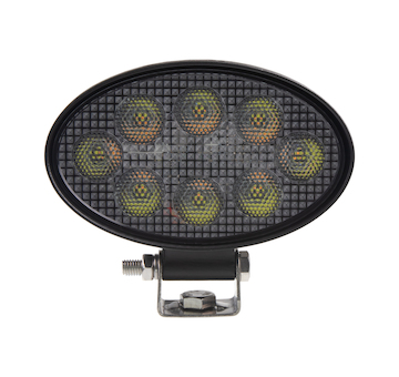 LED světlo oválné, bílé, oranžové, 8x3W, 8x1W, 140mm, ECE R10, WL-722WO