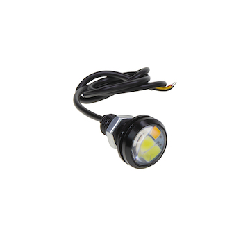 LED světlo pro denní svícení (eagle eye) 23mm, 12V, bílá, oranžová, 95DRL23WO