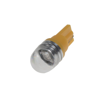 LED T10 oranžová, 12V, 1LED, 3SMD s čočkou, 952004ORA