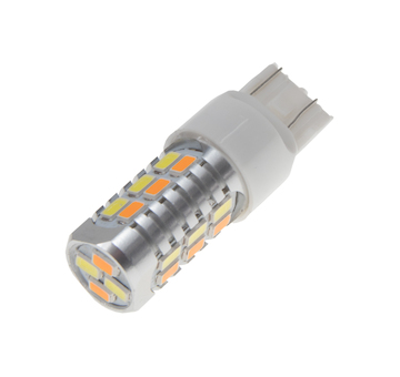 LED T20 (7443) dual color, 12-24V, 22LED/5630SMD, STM 95242