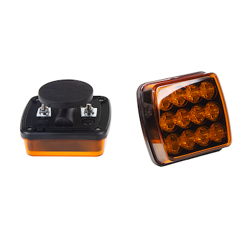 LED výstražné světlo, oranžové, ECE R65, set 2ks, WL-H05ORA