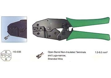 Lisovací kleště na neizolované konektory DM KL005