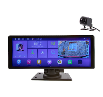 Monitor 10,26 palců s OS Android + Apple CarPlay, Android auto, Bluetooth, micro SD, GPS, DVR, ds-128caADVR