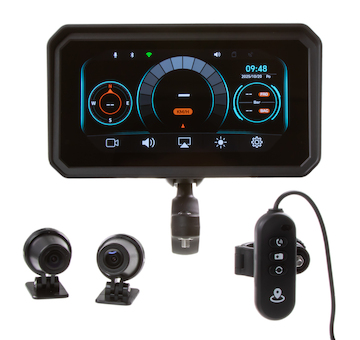 Monitor 6 palců na motocykl s Apple CarPlay, Android auto, Bluetooth, DVR, GPS, ds-601caDVRM