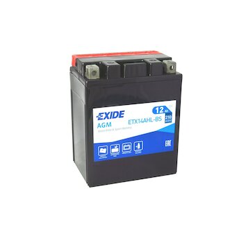 Motobaterie EXIDE Maintenance Free 12V 12Ah 210A ETX14AHL-BS