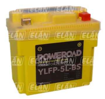 Motobaterie Poweroad Lithium-ion 12V 4-6Ah (YLFP5L-BS), 75A CCA
