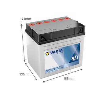Motobaterie Varta SLI 12V 30Ah 530030030, Y60-N30L-B