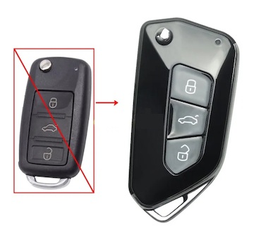 Náhradní obal klíče pro VW, 3-tlačítkový, 48VW131