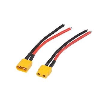 Napájecí konektor XT60 samice+samec, 2-pólový s vodiči, STM 42XT60A