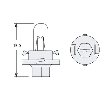 Osram 12V 1,12W BX8.4d OS2473MFX6 oranžová