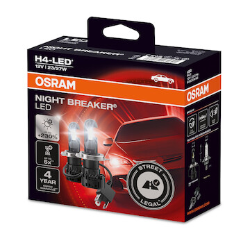 Osram H4 LED Night Breaker +230% 64193DWNB 6000K