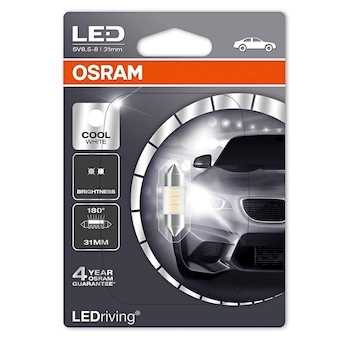 Osram LED C5W 12V 0,5W SV8,5-8 6438DWP-01B 6000K